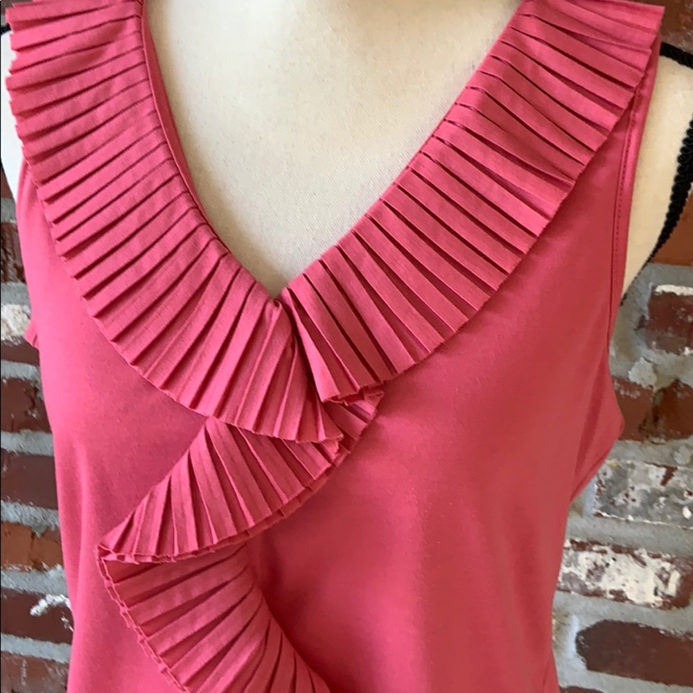 149. Talbots knit top with ruffle detailing. - Picture 3 of 3